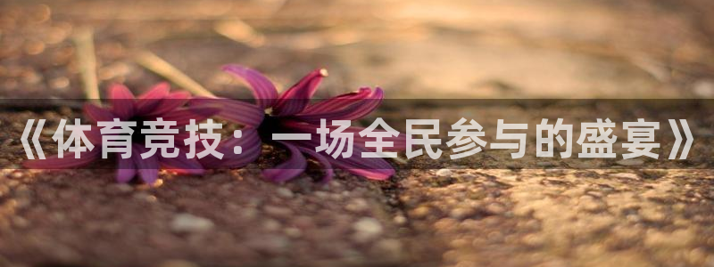 vsport体育在线官网：《体育竞技：一场全民参与的盛宴》