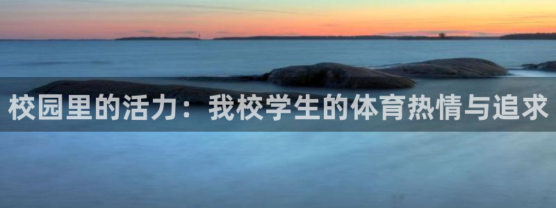 vsport体育：校园里的活力：我校学生的体育热情与追求